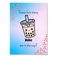 Guess How Many Boba Are in the Cup?  Gender Reveal