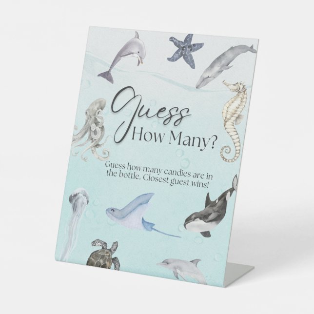 Guess How Many Candies Pedestal Sign (Front)