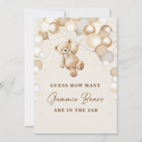 Guess How Many Gummie Bears Are In The Jar Sign