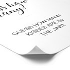 Guess How Many Kisses Bridal Shower Game Poster