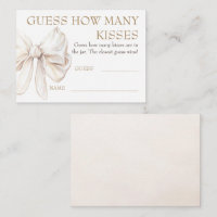 Guess How Many Kisses Game Cards - Chic Bow