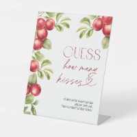 Guess How Many Kisses Modern Apple Bridal Shower