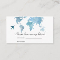 Guess how many kisses Travel bridal shower