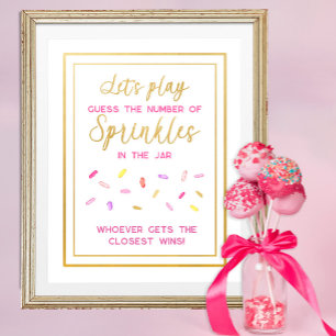 Guess How Many Sprinkles Birthday Game