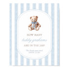 Guess How Many Teddy Grahams Baby Shower Game Sign