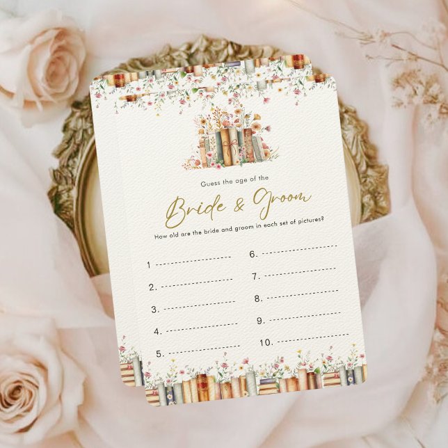 Guess the Age Bride & Groom Game | Book-Themed (Creator Uploaded)