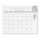 Guess the Arrival Date Calendar Foam Board