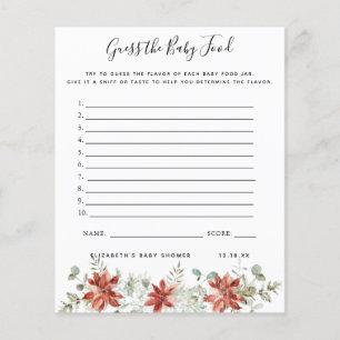 Guess the Baby Food   Baby Shower Game