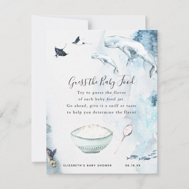 Guess the Baby Food | Baby Shower Game (Front)