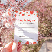 Guess The Baby Food Game, Berry Sweet Baby Shower 