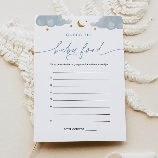 Guess the Baby Food Game Card Twinkle Little Star (Creator Uploaded)