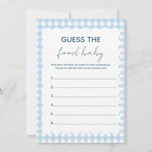Guess The Baby Food Winter Baby Shower Game Invitation