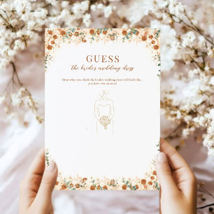 Guess the Bride’s Dress Game   Boho Terracotta 
