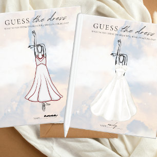 Guess the Dress Bridal Shower Game Cloud 9 Flyer
