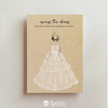 Guess The Dress - Bridal Shower Game