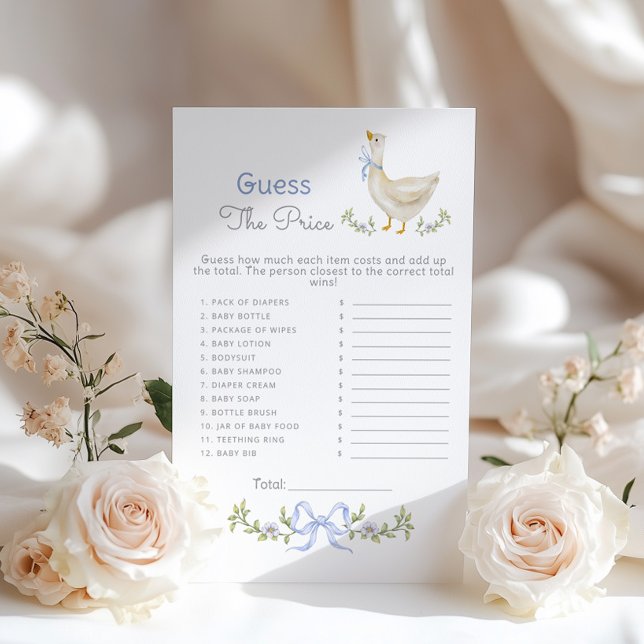 Guess the price Blue Goose baby shower game (Creator Uploaded)