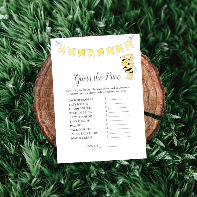 Guess The Price Game Girl Teddy Bear Card (Creator Uploaded)