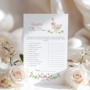 Guess the Price Goose Books baby shower game