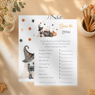 Guess the Price Halloween Gender Reveal Game