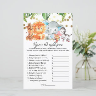 Guess the right price Baby Shower Games