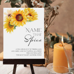 Guess The Spice   Fall Bridal Shower Game Sign