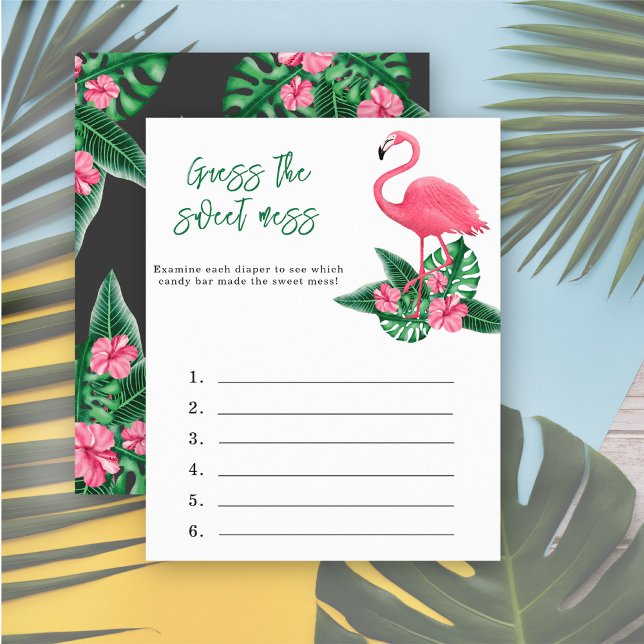 Guess the sweet mess - aloha baby shower game (Creator Uploaded)