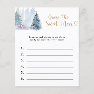 Guess the sweet mess - baby shower game