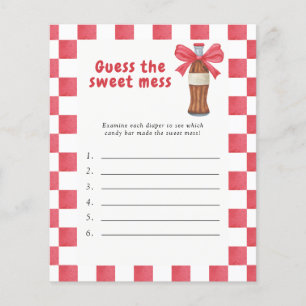 Guess the Sweet Mess Baby Shower Game - Soda