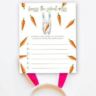 Guess the sweet mess - bunny baby shower game