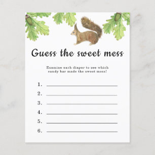 Guess the Sweet Mess game - Squirrel with acorn