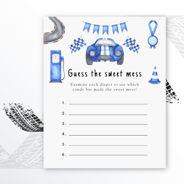 Guess the sweet mess - racing baby shower game (Creator Uploaded)