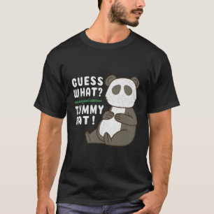 Guess W Tummy Fat Chubby Panda Sugar Cane T-Shirt