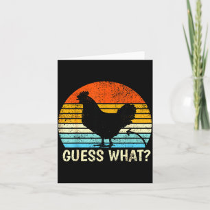 Guess What_ Chicken Butt! Farm Joke Funny Chickens Card