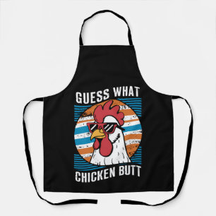 Guess What Chicken Butt Funny Chicken Lovers Apron