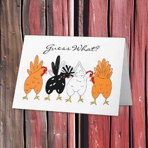 Guess What? Chicken Butt Funny Humour Card