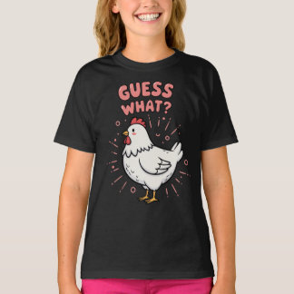 Guess What Chicken Butt Funny Preppy  T-Shirt
