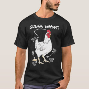 Guess What Chicken Butt Joking Farm Men's Humour T-Shirt