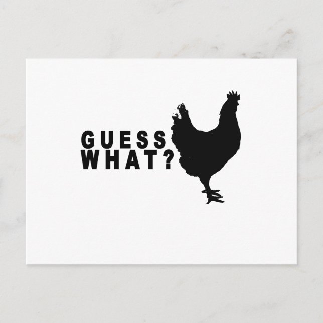 Guess What Chicken Butt T Shirt.png Postcard (Front)