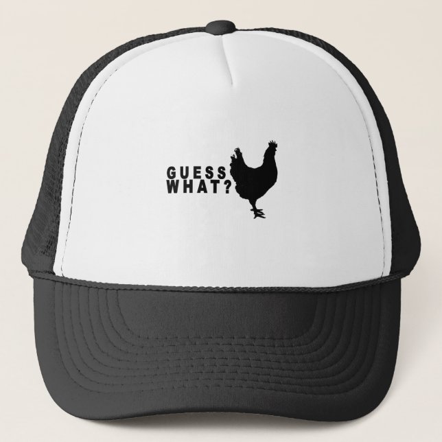 Guess What Chicken Butt T Shirt.png Trucker Hat (Front)
