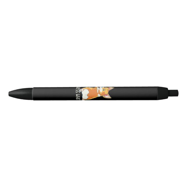 Guess What Corgi Gag Black Ink Pen (Front)