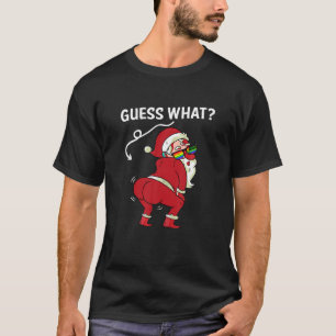 Guess What Funny Gay Santa Claus LGBT Flag Rainbow T-Shirt