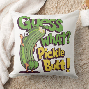 Guess What_ Pickle Butt! Funny Cucumber Cushion