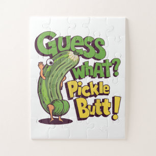 Guess What_ Pickle Butt! Funny Cucumber Jigsaw Puzzle