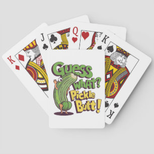 Guess What_ Pickle Butt! Funny Cucumber Playing Cards