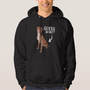 Guess What Pitbull Butt! Funny Pittie Owner Lover  Hoodie