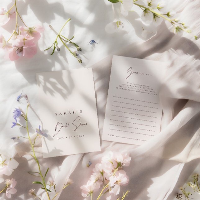 Guess Who Am I Burgundy Pink Bridal Shower Game (Guess Who Am I Burgundy Pink Bridal Shower Game)