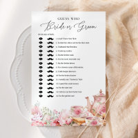 Guess Who Bride Or Groom Tea Bridal Shower Game