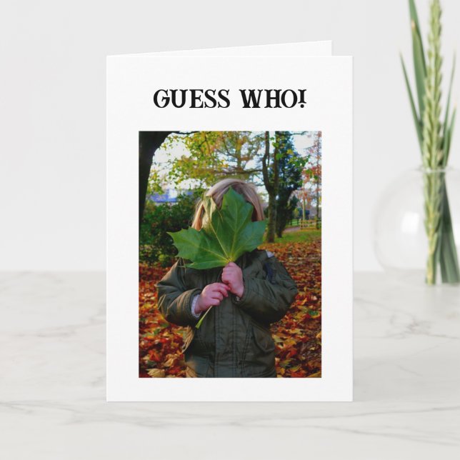 GUESS WHO FRIENDSHIP CARD (Front)