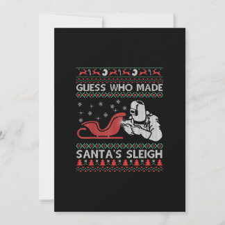 Guess Who Made Santa's Sleigh | Funny Welder Gifts Announcement