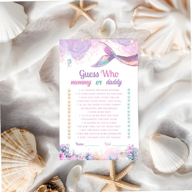 Guess Who Mommy Daddy Mermaid Game (Creator Uploaded)